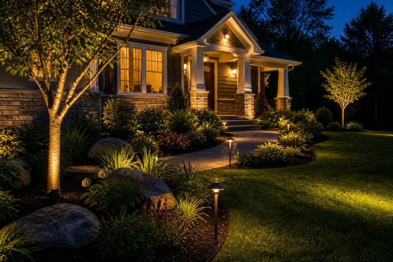 Courtyard Light Installation in Overland Park, KS