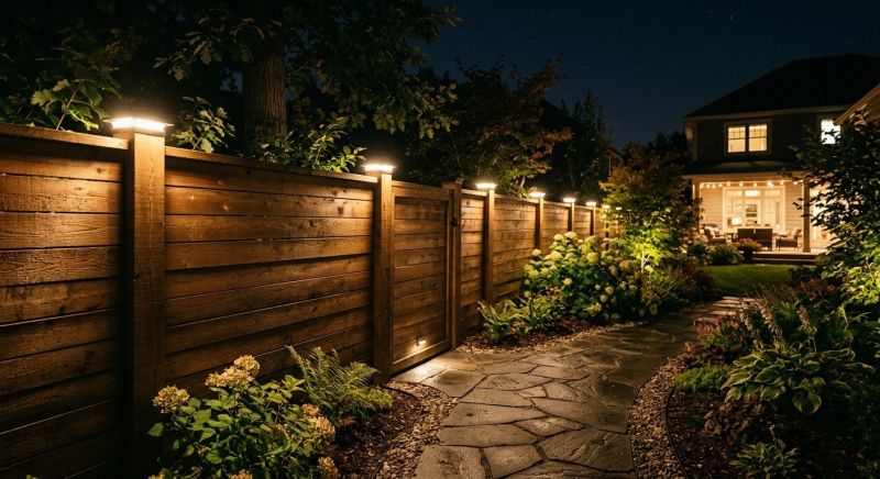 Fence Lighting Installation in Denver, CO