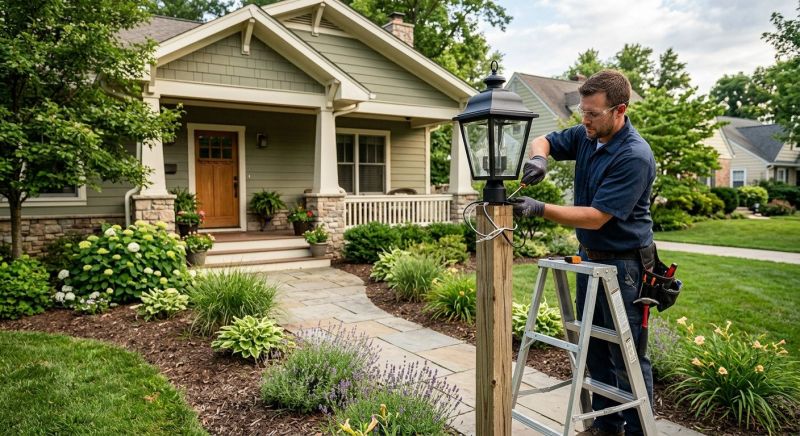 Fence Lighting Installation in Overland Park, KS