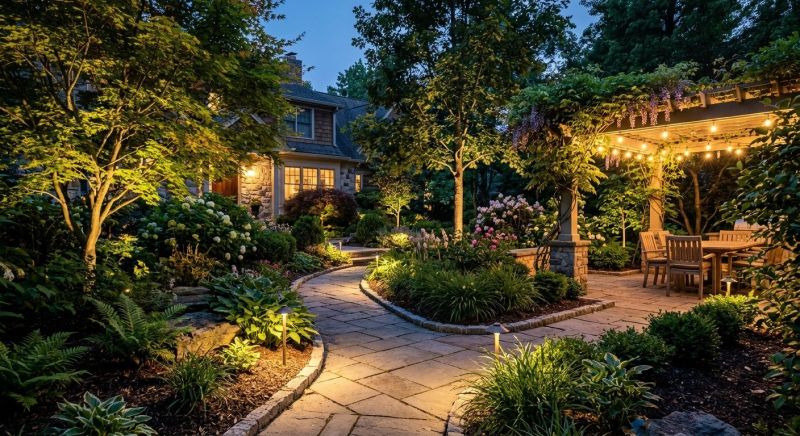 Garden Lighting Installation in Kansas City, MO