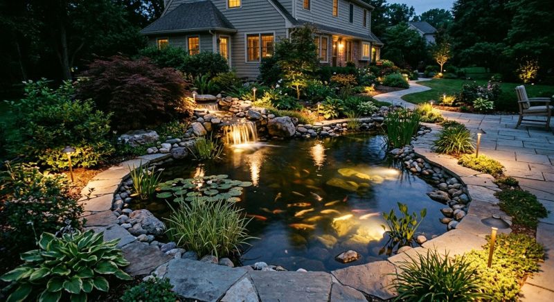 Pond Lighting Installation in Honolulu, HI