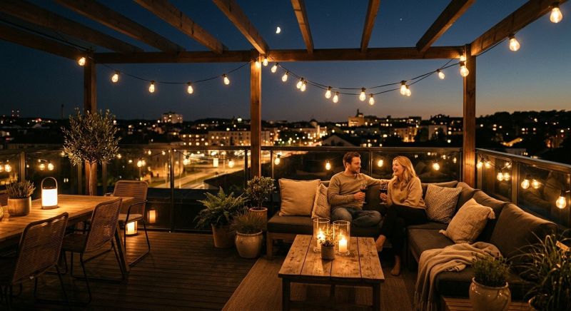Terrace Lighting Installation in Prescott Valley, AZ