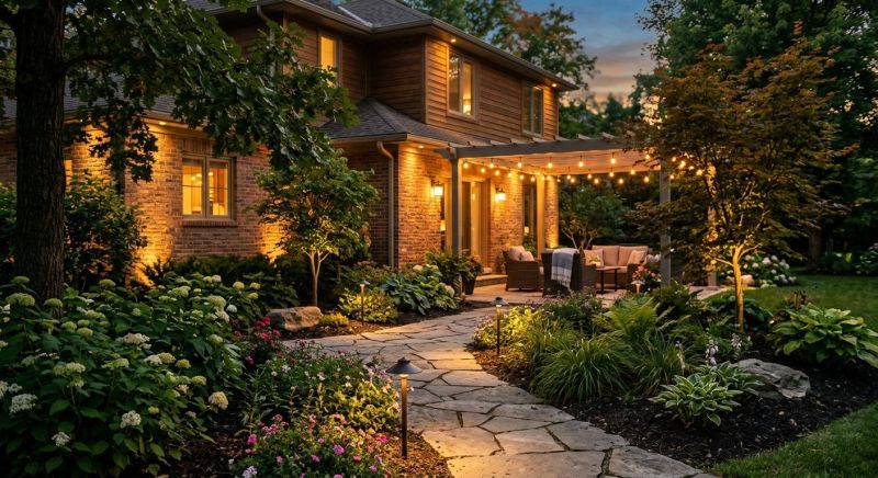 Terrace Lighting Installation in Heber City, UT